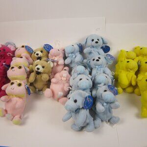 Vintage Purr-Fection By MJC Plush Lot of 22 Cell Mates NWT Stuffed Animals